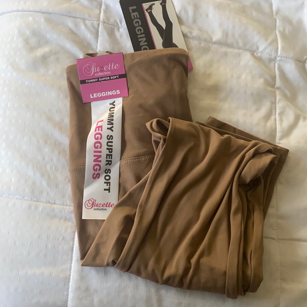 Khaki leggings